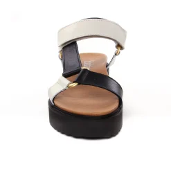 Sandales Compensées Scarlatine Co44948Ea Lat Noir Nut