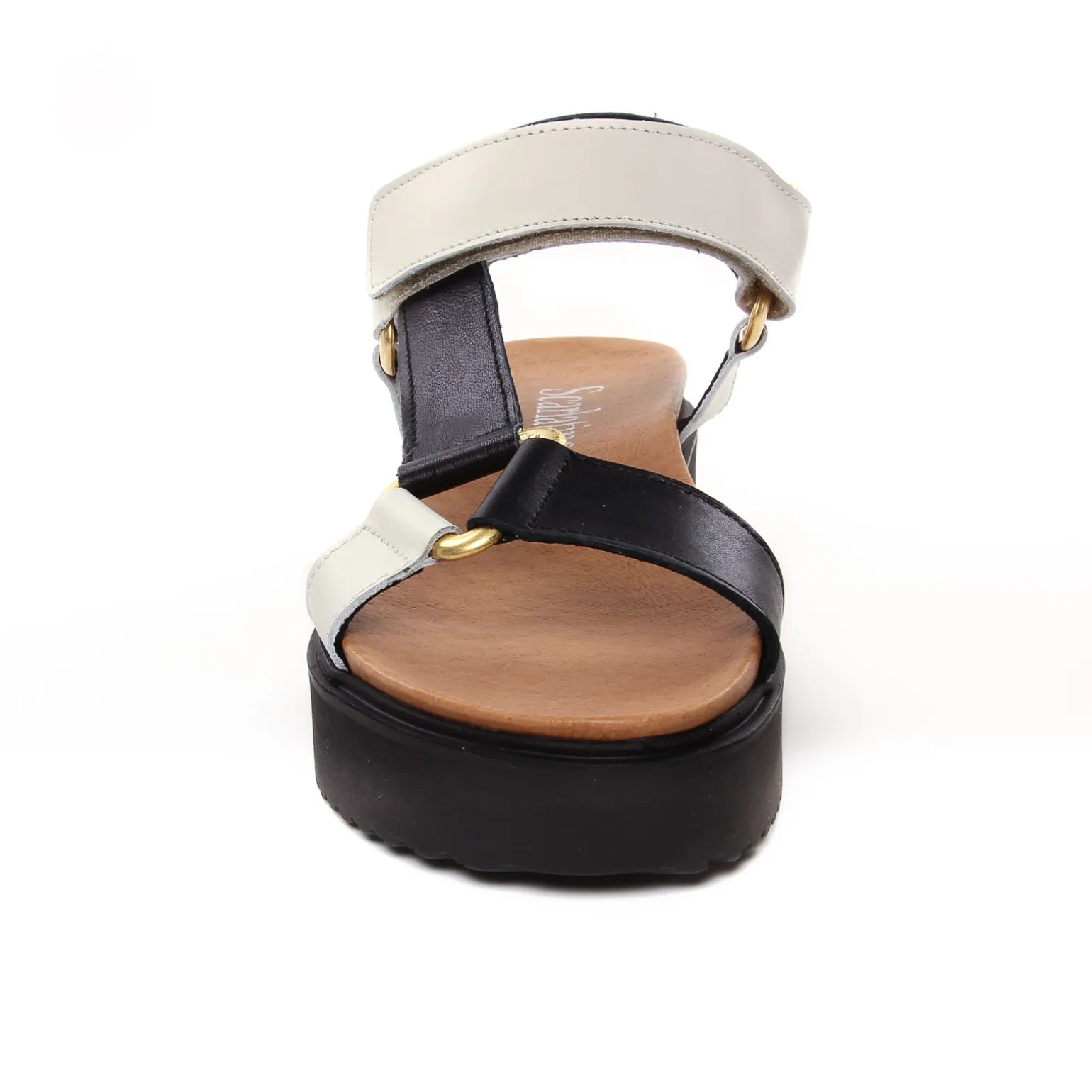 Sandales Compensées Scarlatine Co44948Ea Lat Noir Nut