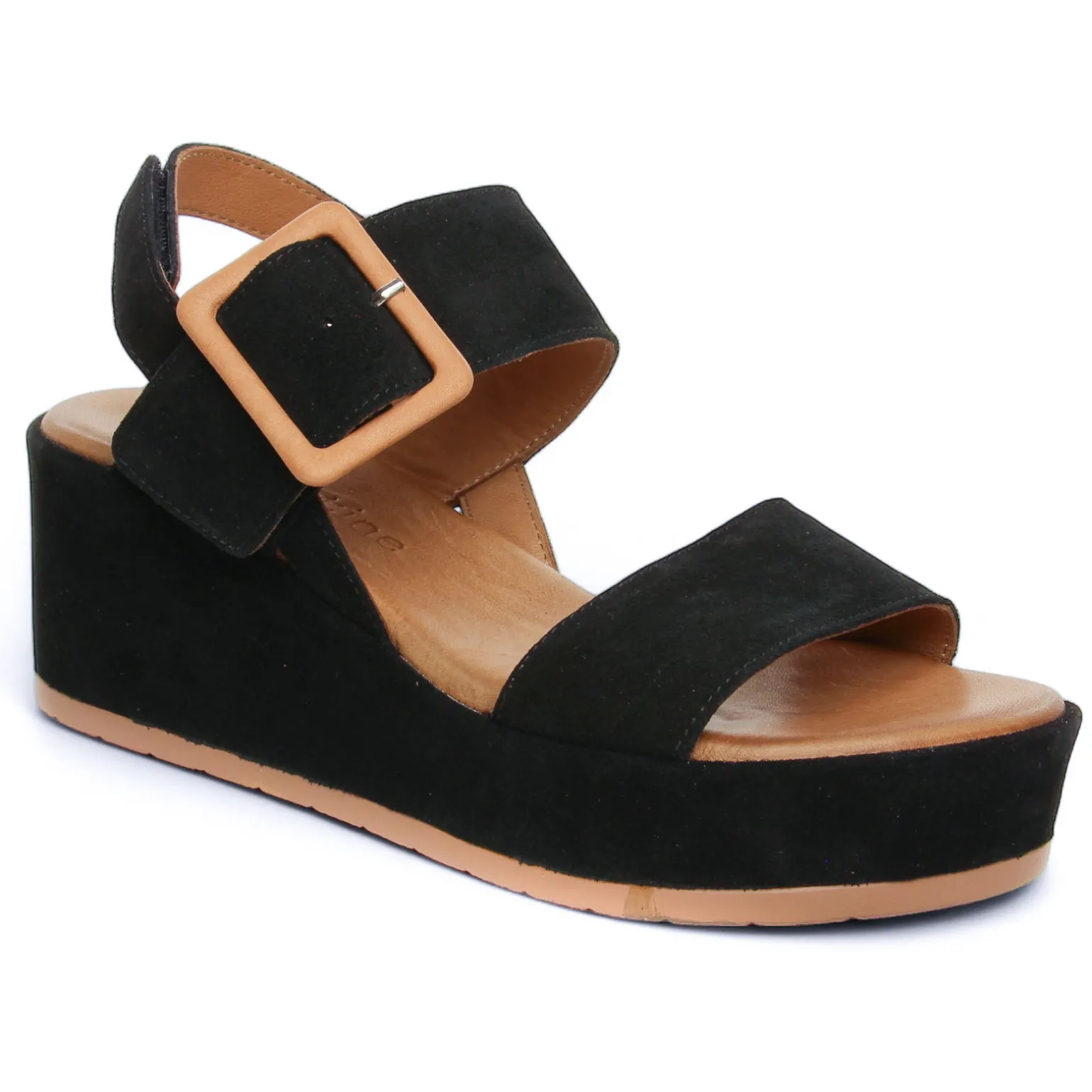 Sandales Compensées Scarlatine Faction Noir