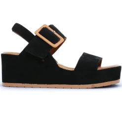 Sandales Compensées Scarlatine Faction Noir