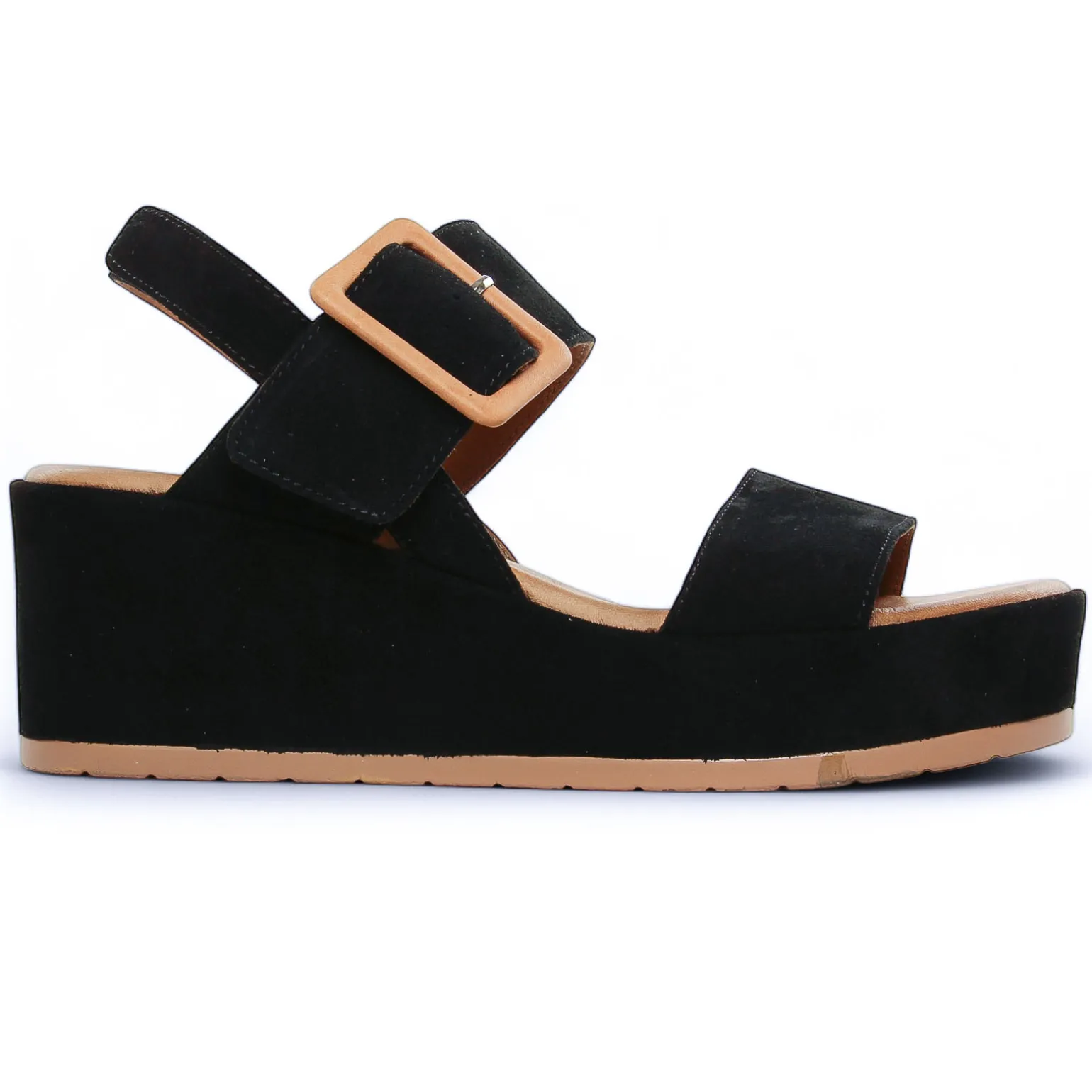 Sandales Compensées Scarlatine Faction Noir