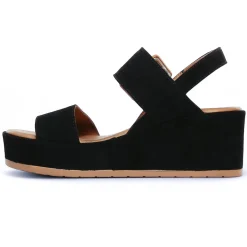 Sandales Compensées Scarlatine Faction Noir