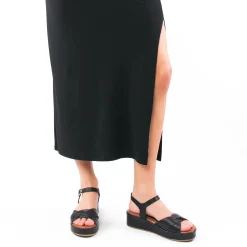 Sandales Compensées Scarlatine Garant 02 Noir