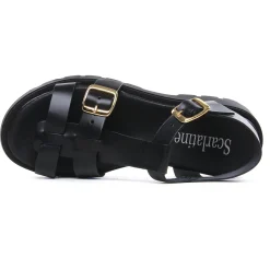 Sandales Compensées Scarlatine Co45420B Noir