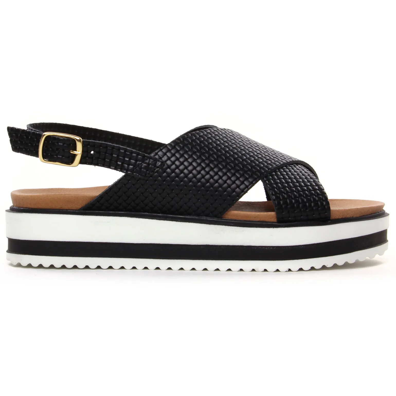 Sandales Compensées Scarlatine Co44644Dc Noir