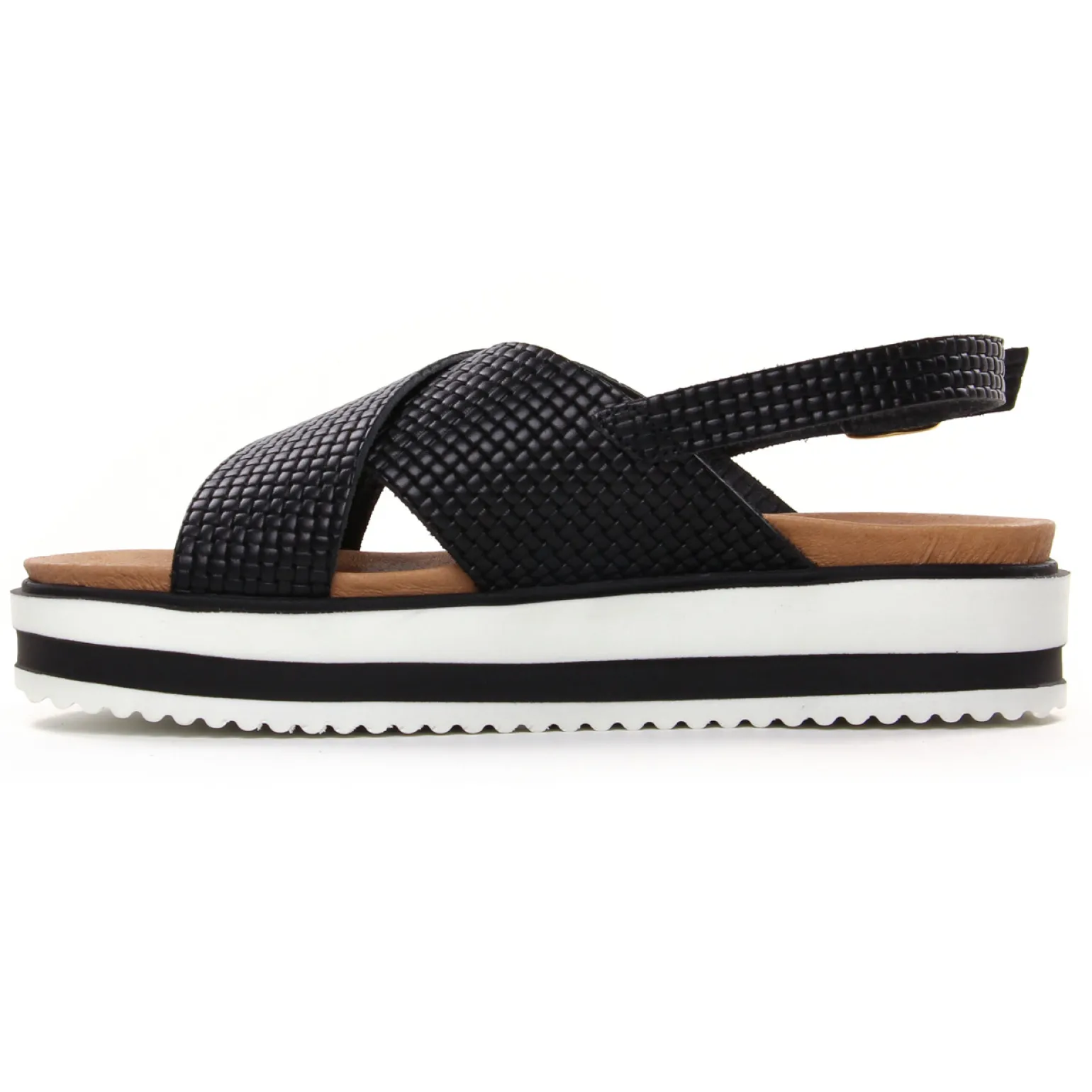 Sandales Compensées Scarlatine Co44644Dc Noir