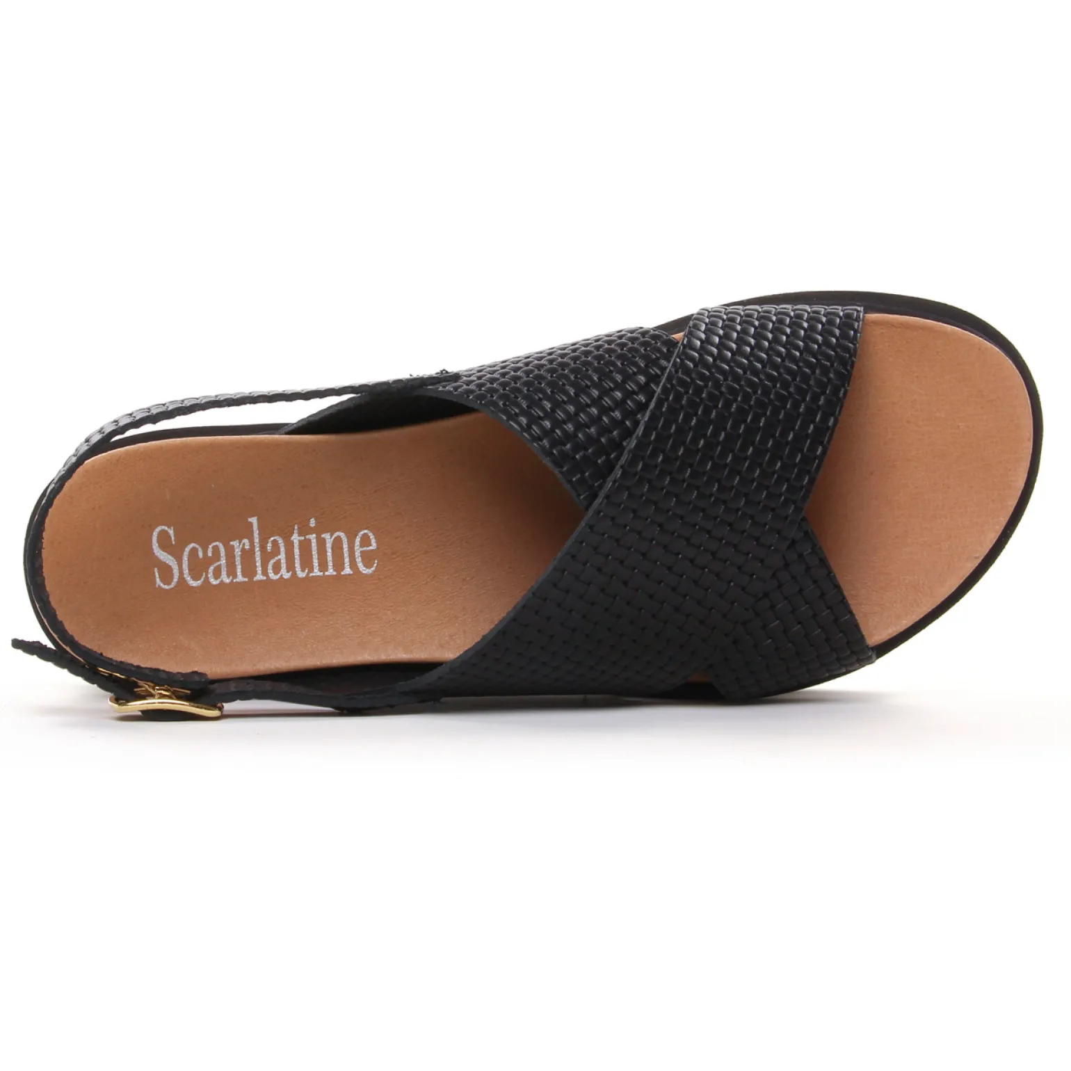 Sandales Compensées Scarlatine Co44644Dc Noir