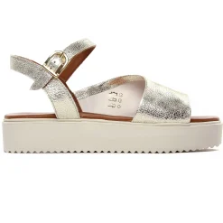 Sandales Compensées Scarlatine Co45090 Platine
