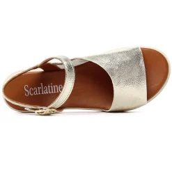 Sandales Compensées Scarlatine Co45090 Platine