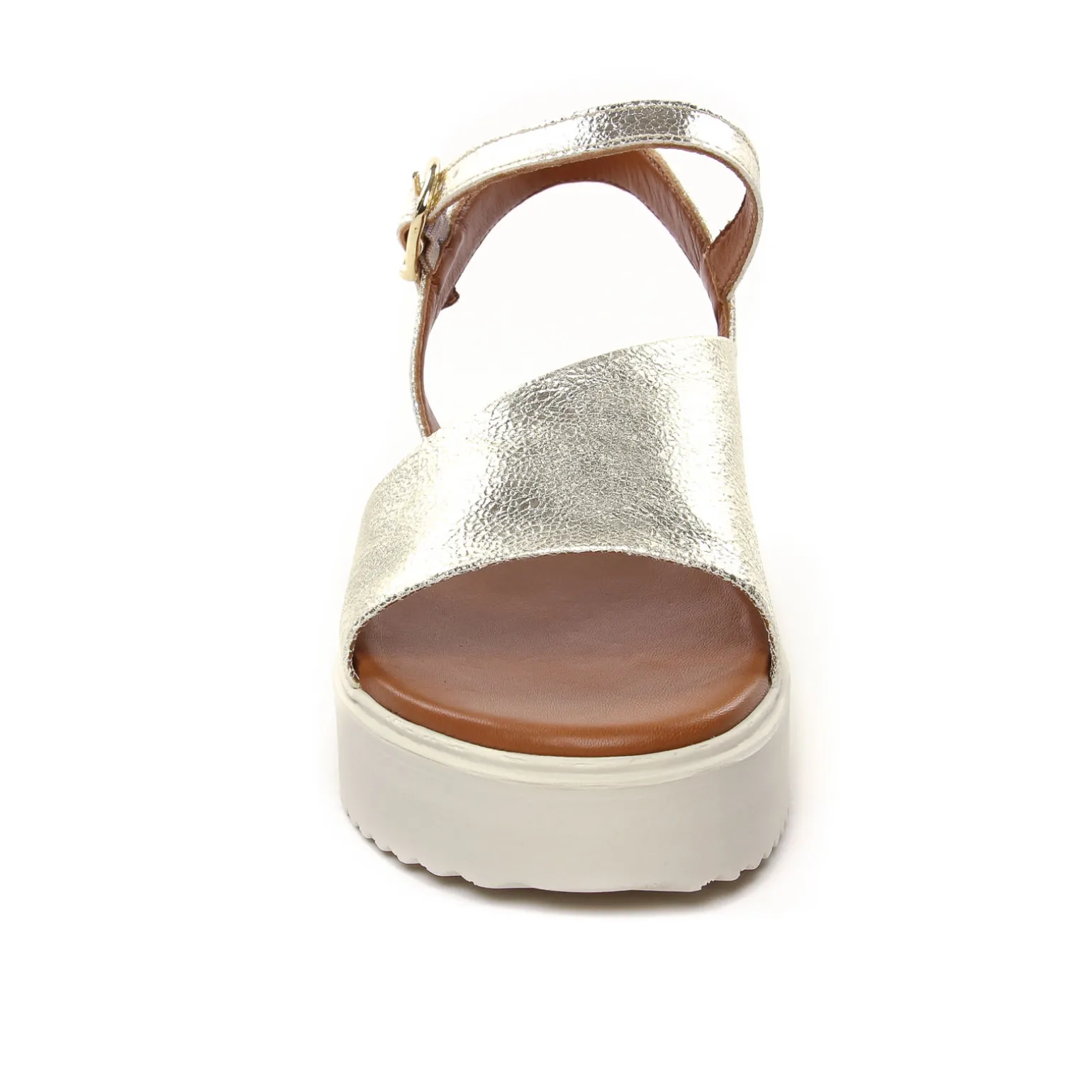 Sandales Compensées Scarlatine Co45090 Platine