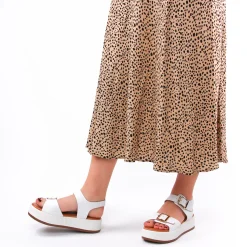 Sandales Compensées Scarlatine Gana Blanc