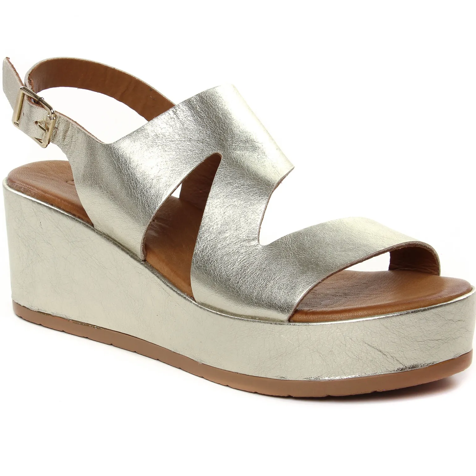 Sandales Compensées Scarlatine Fable 02 Platine