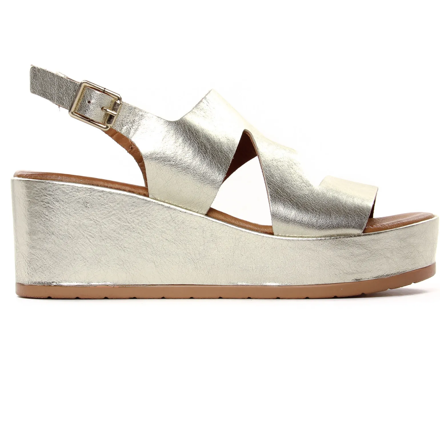 Sandales Compensées Scarlatine Fable 02 Platine