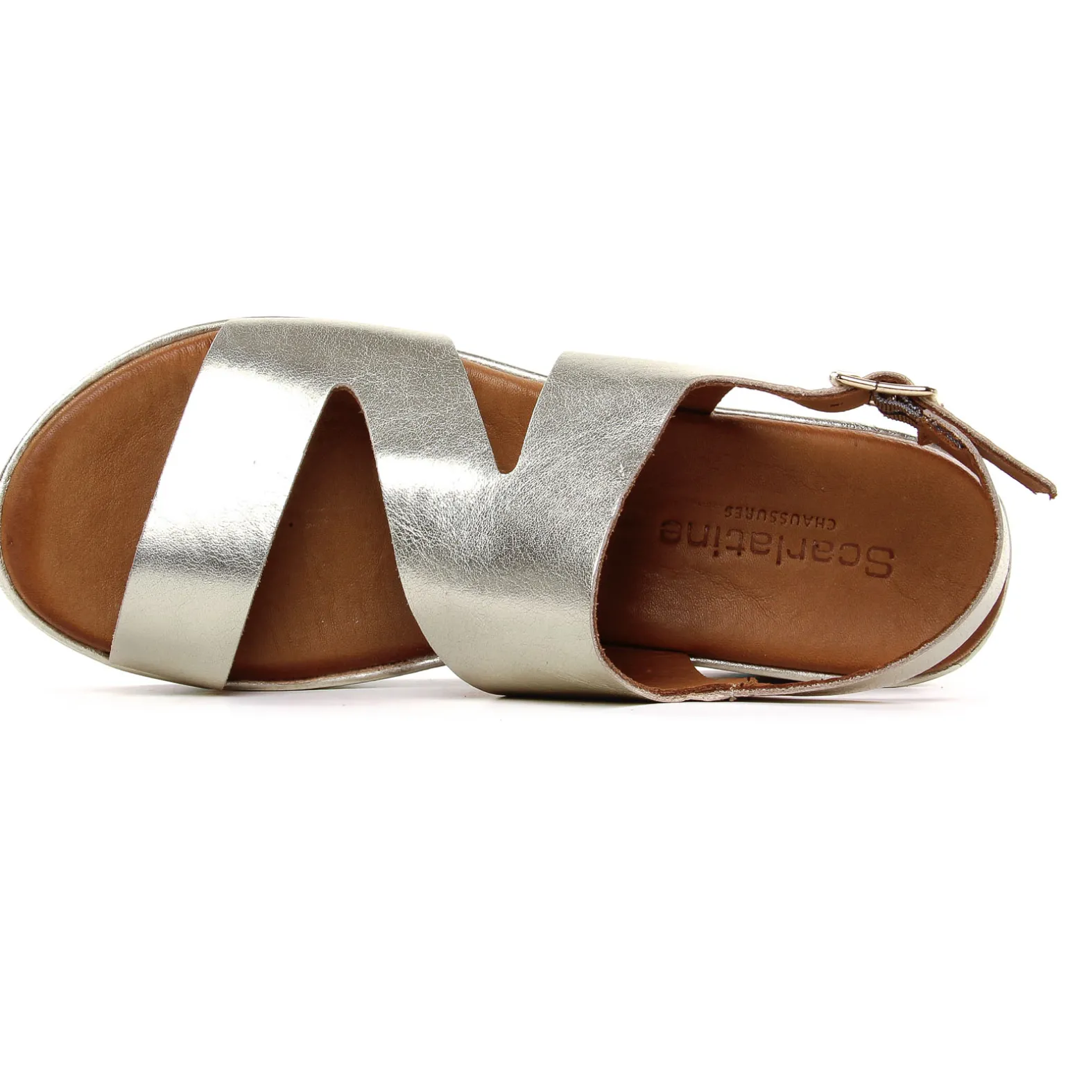 Sandales Compensées Scarlatine Fable 02 Platine