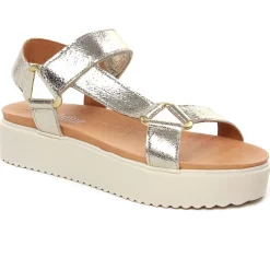 Sandales Compensées Scarlatine Co44948D Platine
