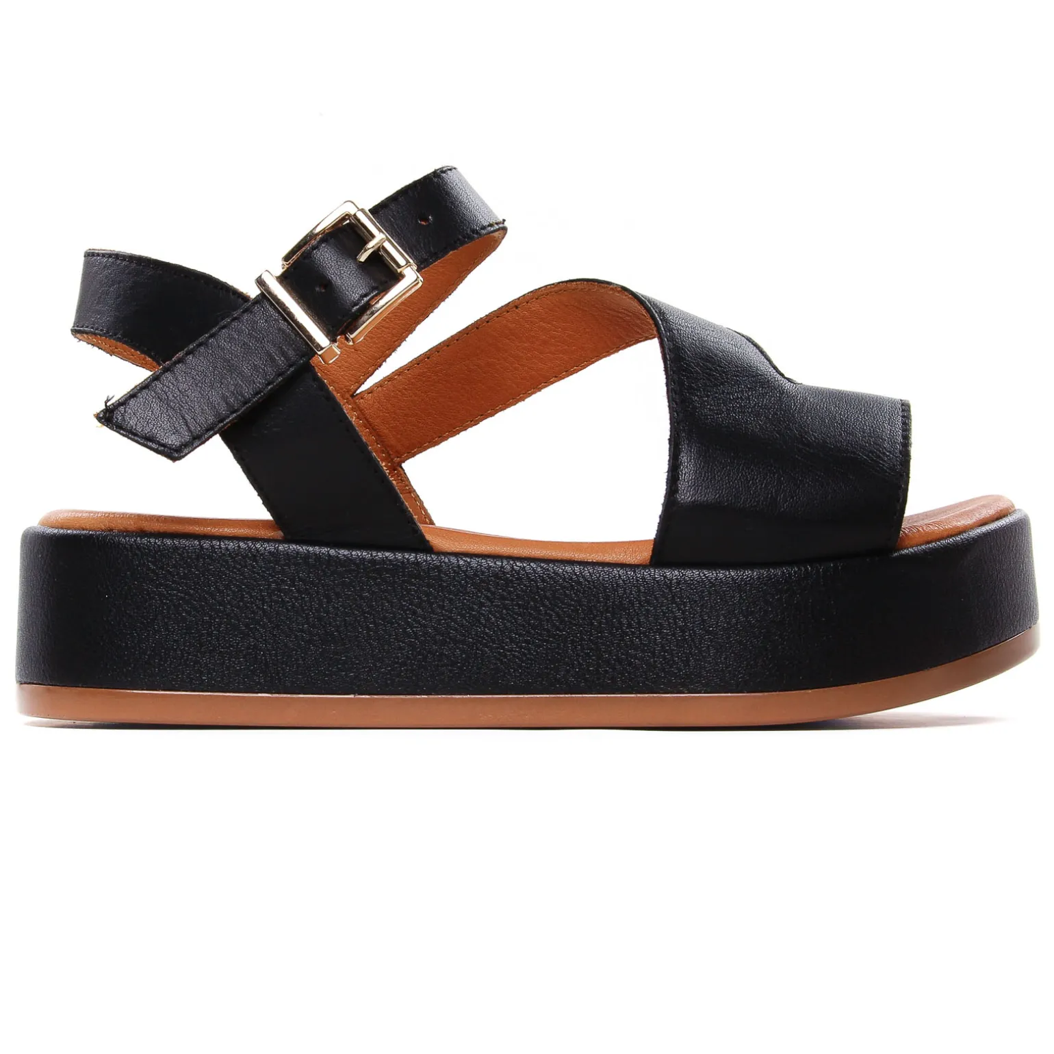 Sandales Compensées Scarlatine Galy Noir