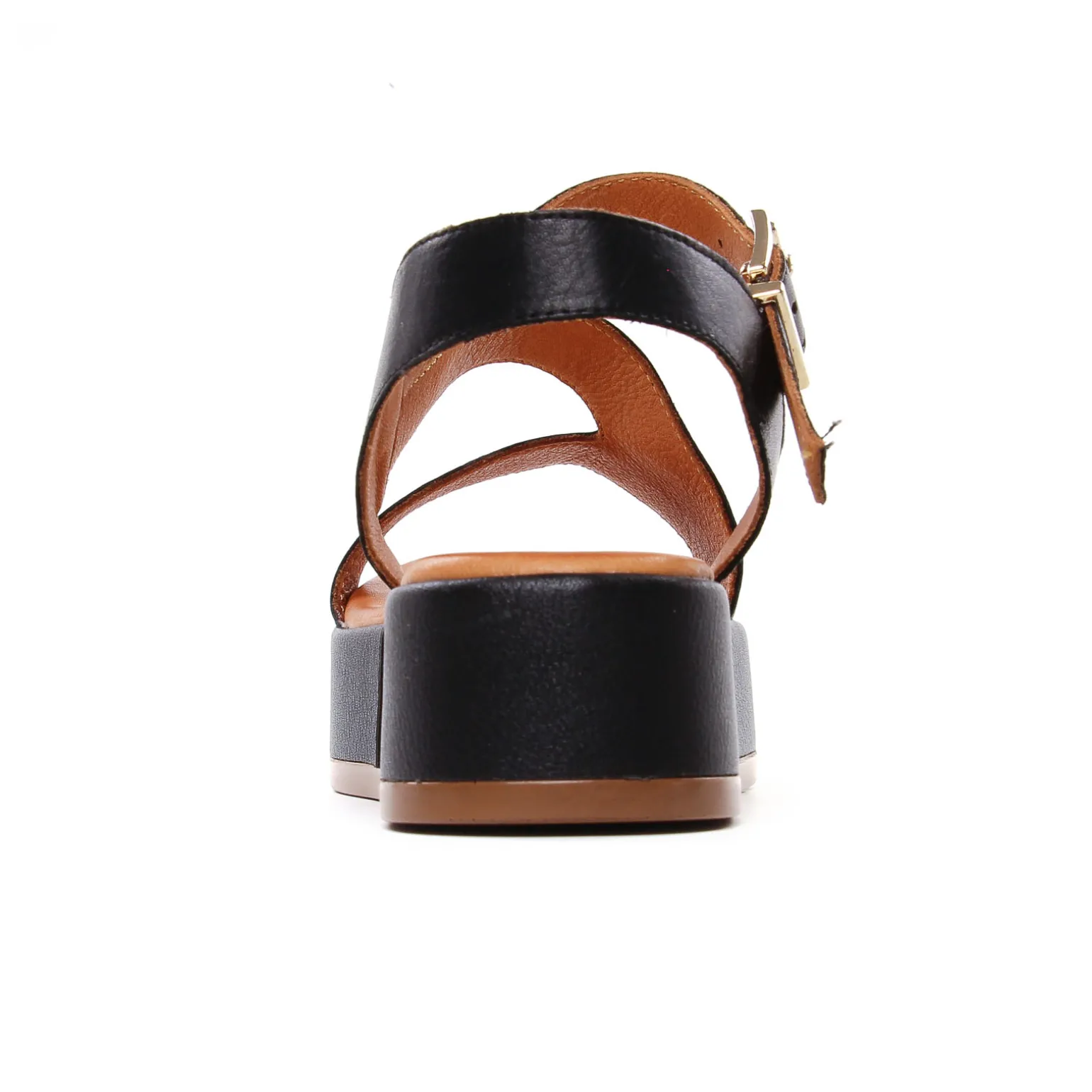 Sandales Compensées Scarlatine Galy Noir