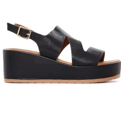 Sandales Compensées Scarlatine Fable 02 Noir