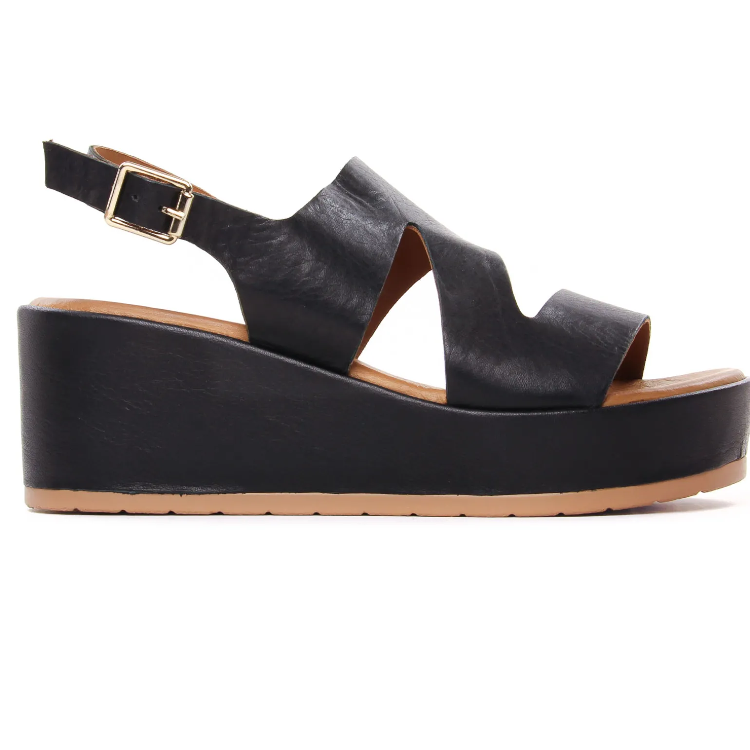 Sandales Compensées Scarlatine Fable 02 Noir