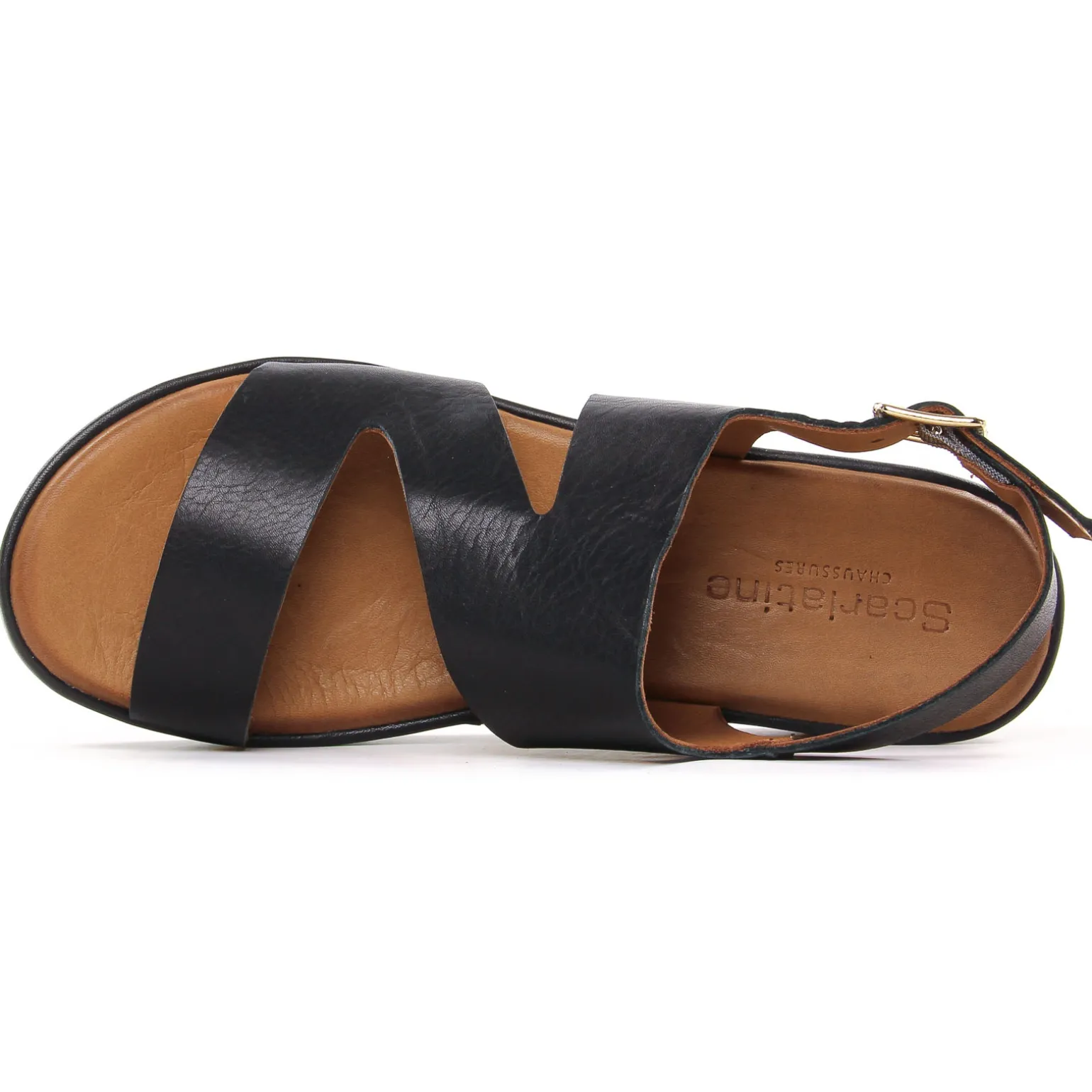 Sandales Compensées Scarlatine Fable 02 Noir