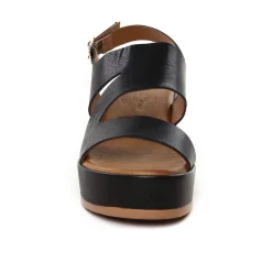 Sandales Compensées Scarlatine Fable 02 Noir