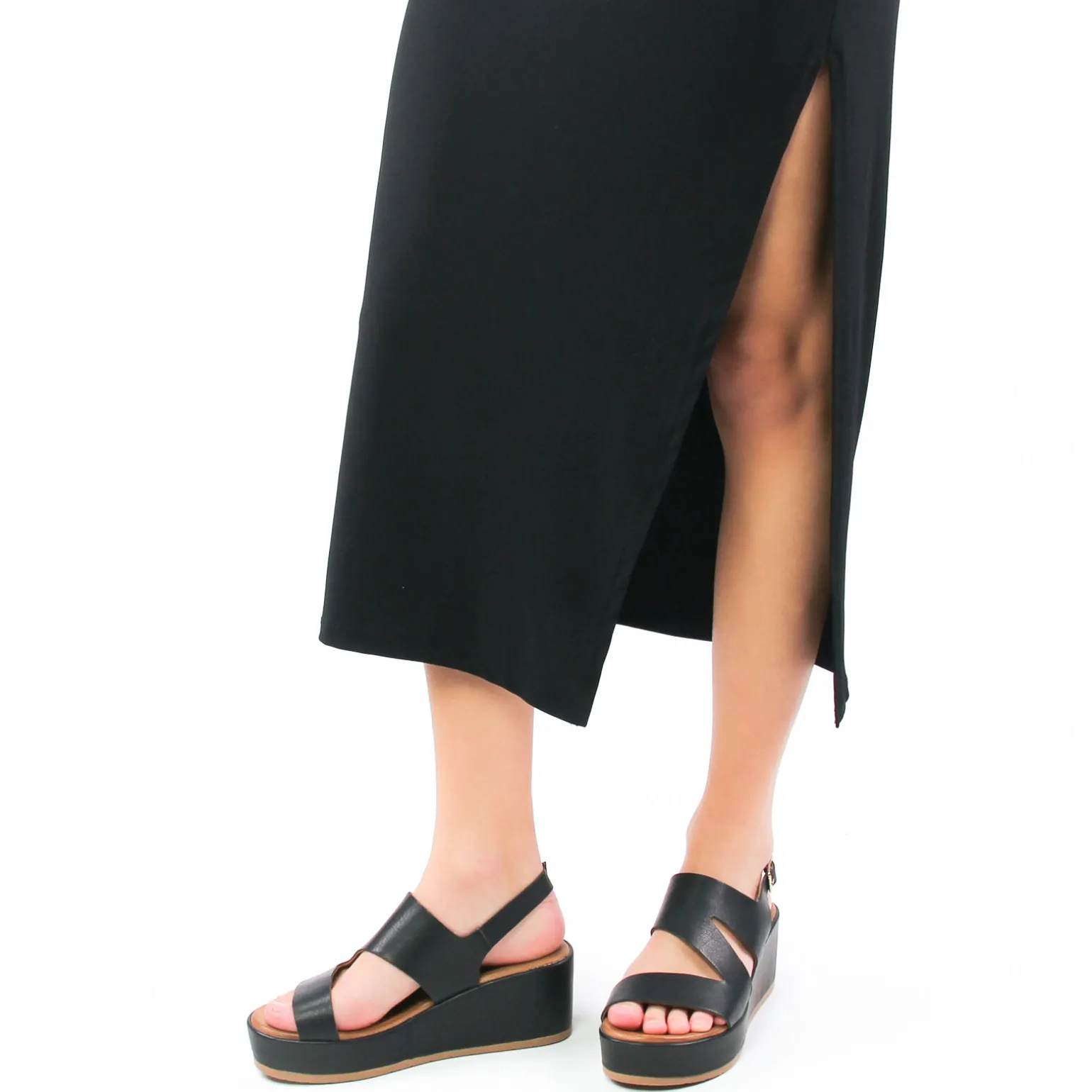 Sandales Compensées Scarlatine Fable 02 Noir