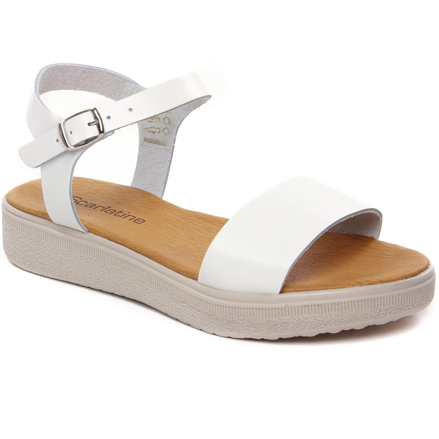 Sandales Compensées Scarlatine 34529 Blanc