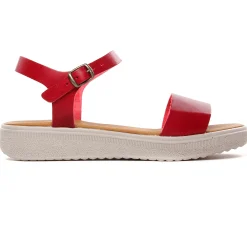 Sandales Compensées Scarlatine 34529 Rouge