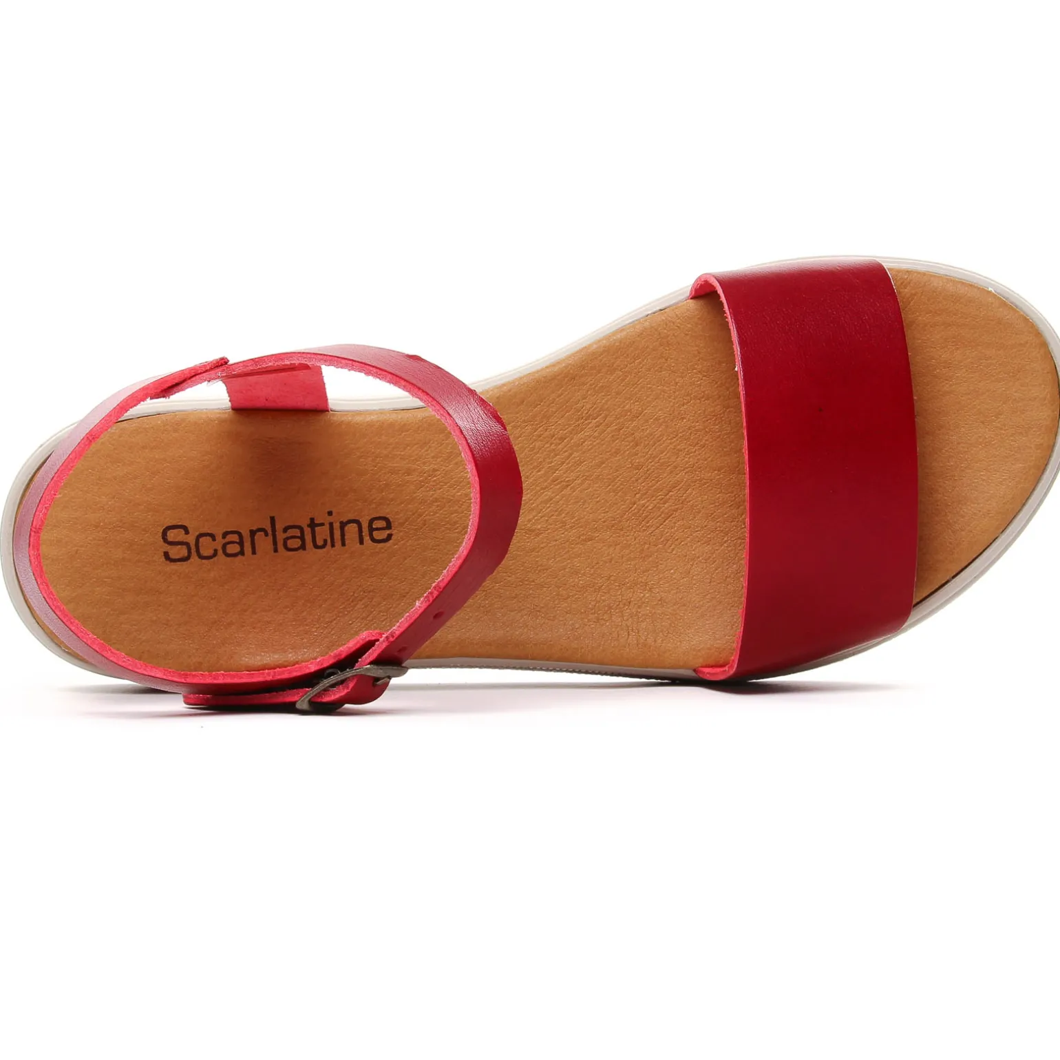 Sandales Compensées Scarlatine 34529 Rouge