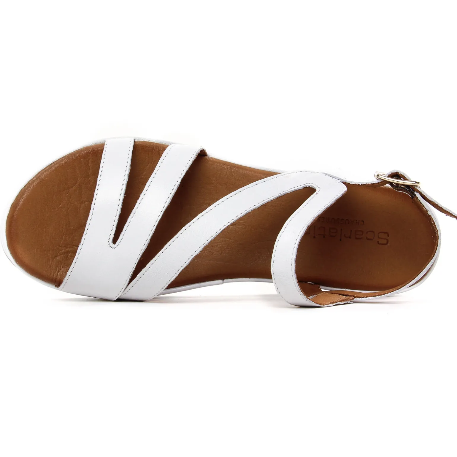 Sandales Compensées Scarlatine Galago 02 Blanc