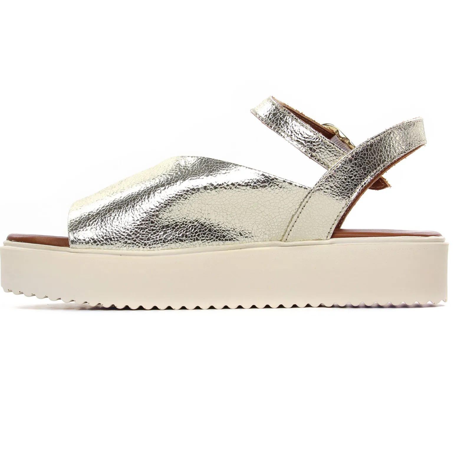 Sandales Compensées Scarlatine Co45090 Platine