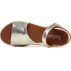 Sandales Compensées Scarlatine Co45090 Platine