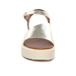 Sandales Compensées Scarlatine Co45090 Platine