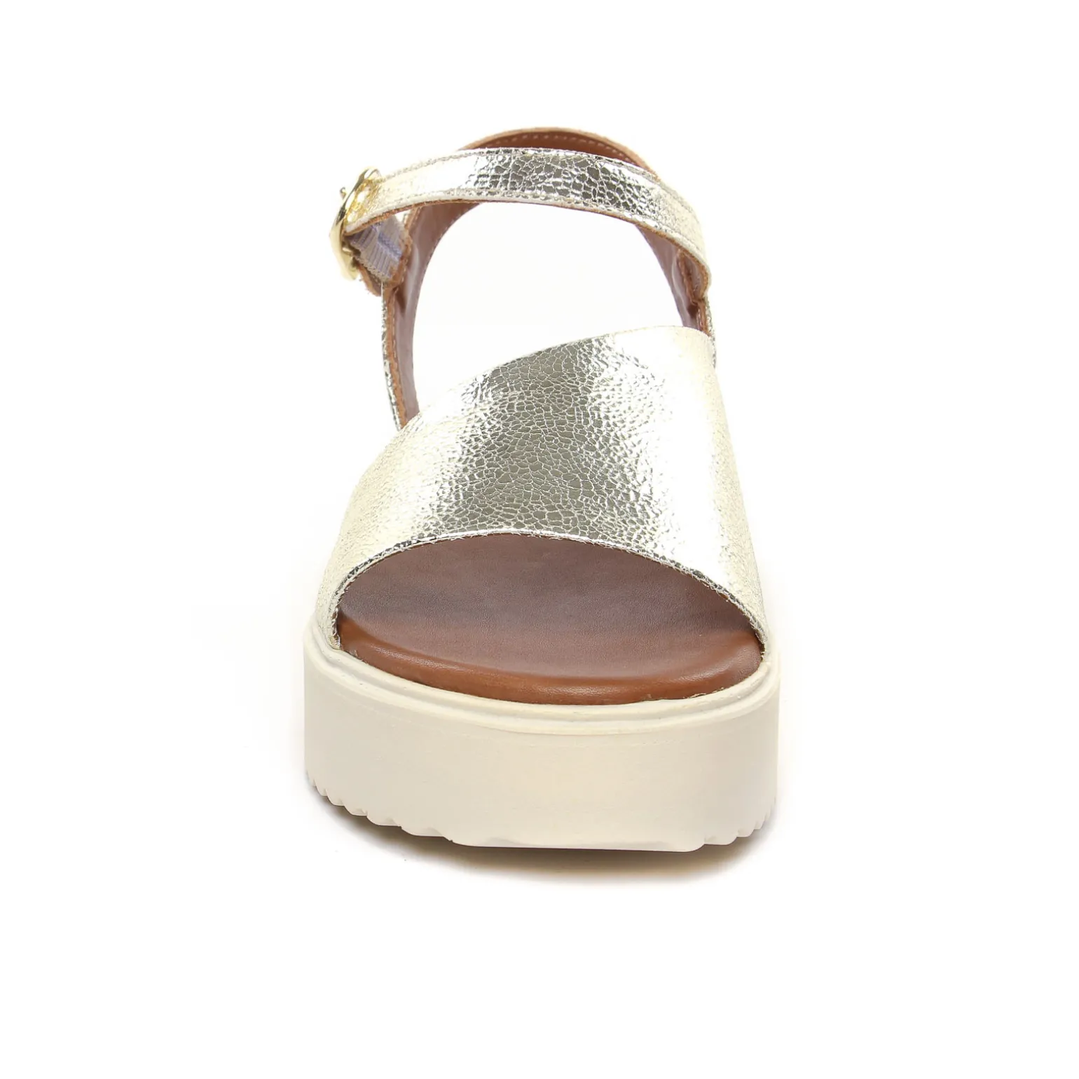 Sandales Compensées Scarlatine Co45090 Platine