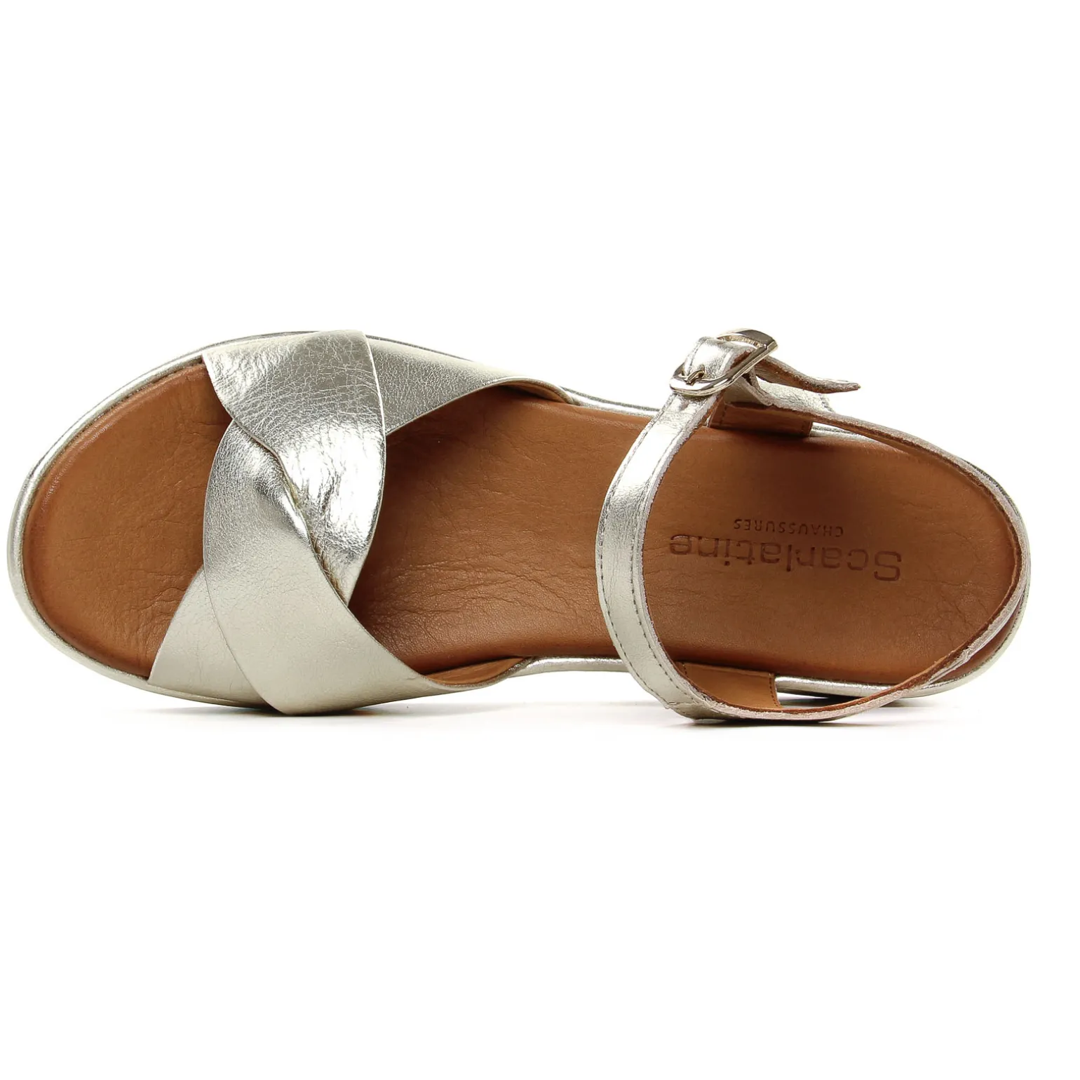 Sandales Compensées Scarlatine Garant 02 Platine