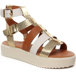 Sandales Compensées Scarlatine Co45418A Opalo Latte