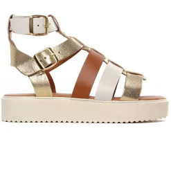 Sandales Compensées Scarlatine Co45418A Opalo Latte