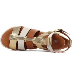 Sandales Compensées Scarlatine Co45418A Opalo Latte