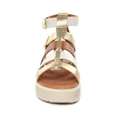 Sandales Compensées Scarlatine Co45418A Opalo Latte