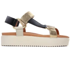 Sandales Compensées Scarlatine Co44948D Opalo Latte