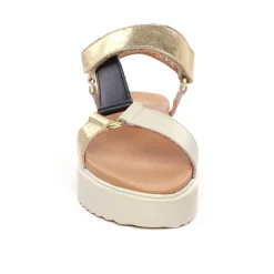 Sandales Compensées Scarlatine Co44948D Opalo Latte