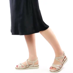 Sandales Compensées Tamaris 28207 Ivory