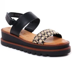 Sandales Compensées Tamaris 28237 Black Comb