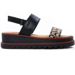 Sandales Compensées Tamaris 28237 Black Comb