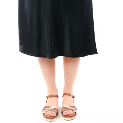 Sandales Compensées Tamaris 28255 Cognac Comb