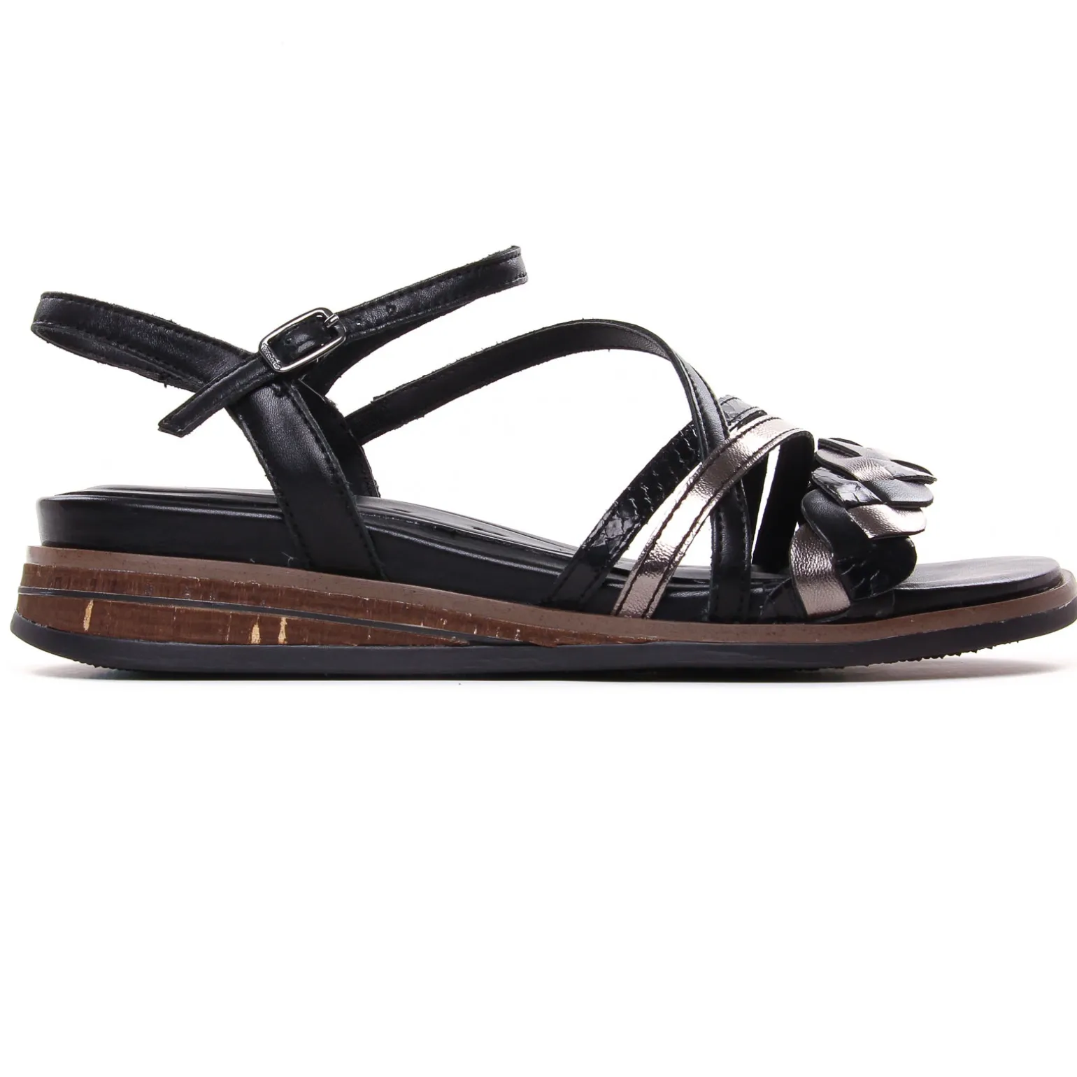 Sandales Compensées Tamaris 28250 Black Comb