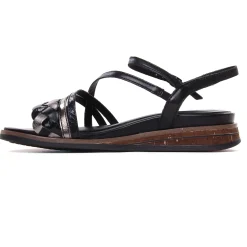 Sandales Compensées Tamaris 28250 Black Comb