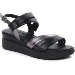 Sandales Compensées Tamaris 28700 Black Pewter