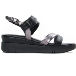 Sandales Compensées Tamaris 28700 Black Pewter