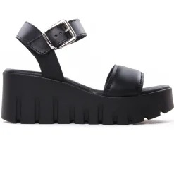 Sandales Compensées Tamaris 28712 Black Leather